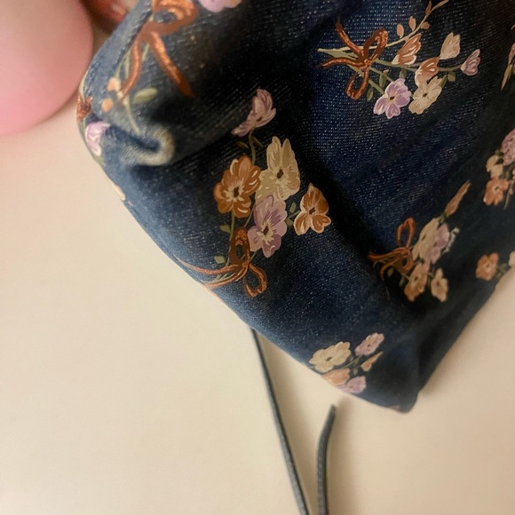 Coach Floral Denim Crossbody Bag - Picture 10 of 13